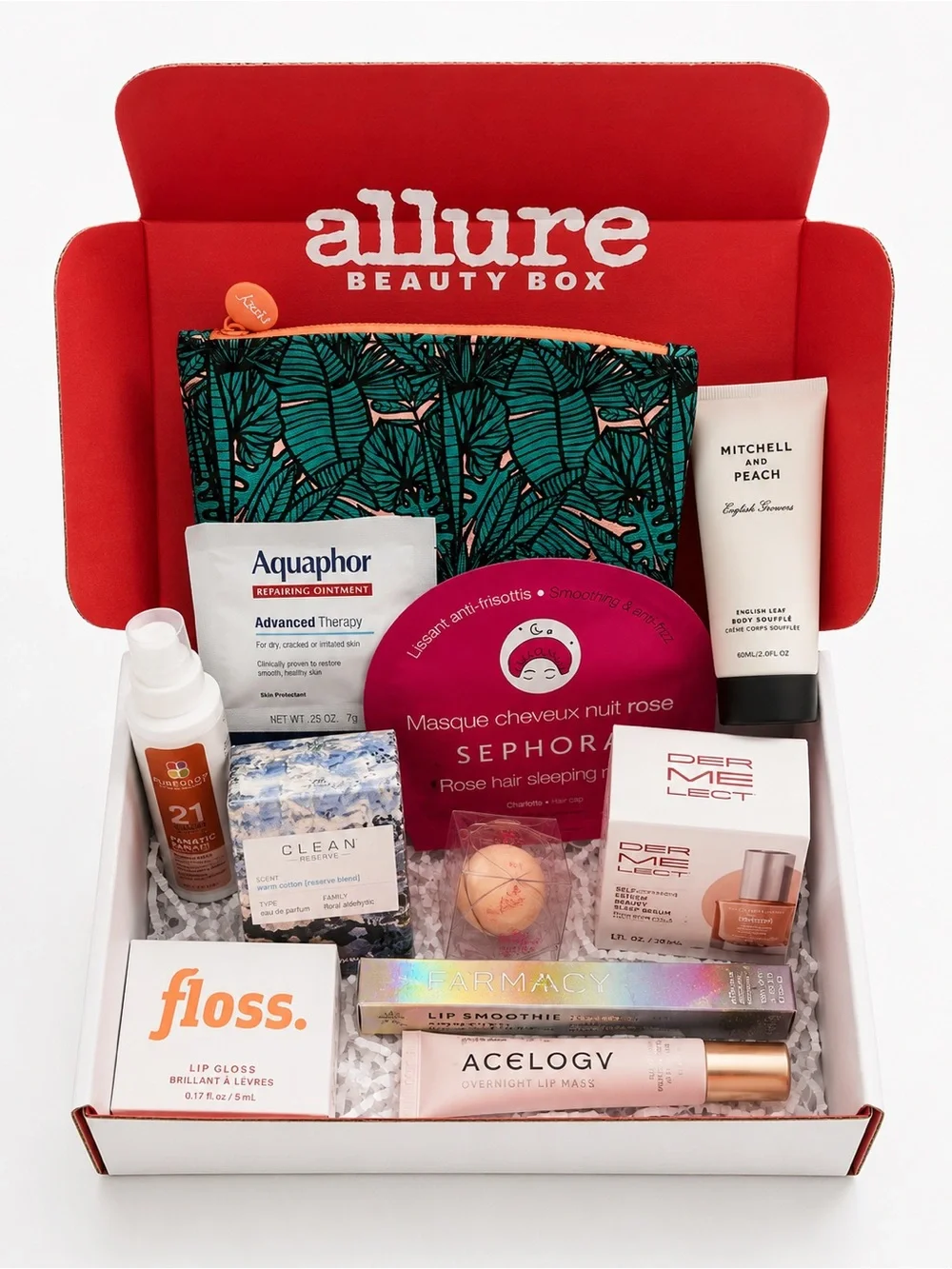 Custom Allure Beauty Box Bundle 13 Pc NEW Skincare Makeup Haircare Luxury Beauty
